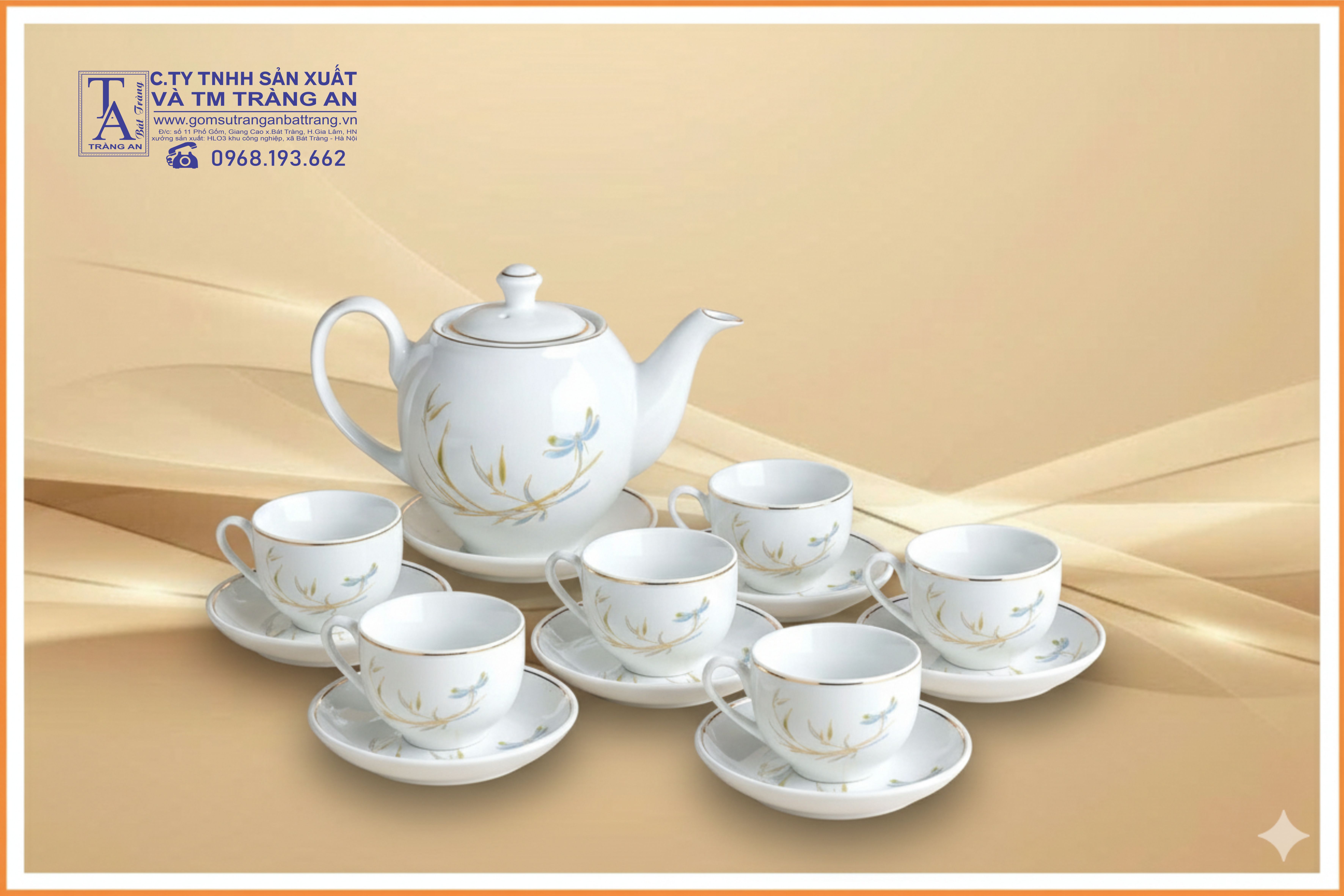 bộ trà minh long cành trúc